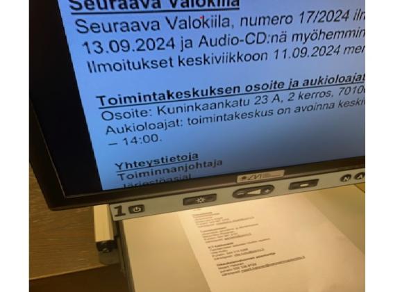 Valokiila, lukutelevisiossa